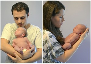 Newborn photos - baby lily - mom and dad