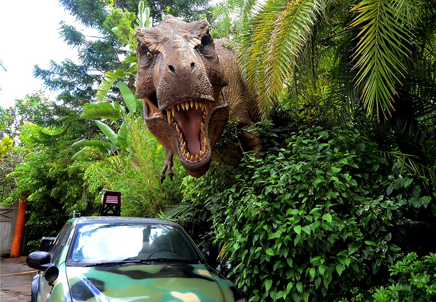 jurassic world ride t rex